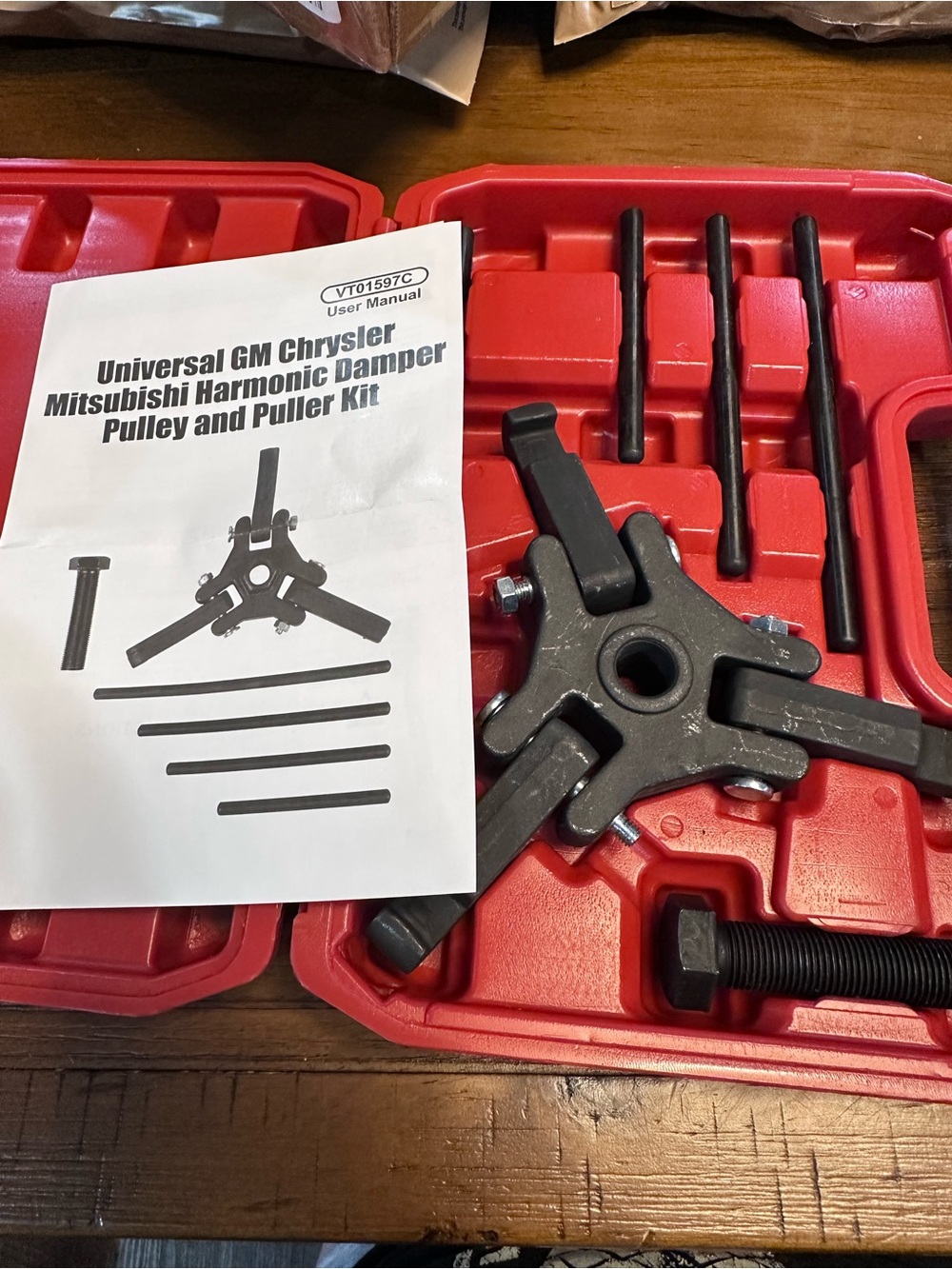 Universal GM Chrysler Mitsubishi  Harmonic Damper Pulley Puller Set  New
